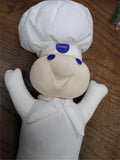Vtg 1997 Poke My Tummy #41500 Pillsbury Doughboy Giggling Doll w/Box Works Good!