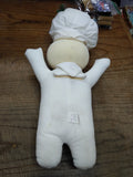 Vtg 1997 Poke My Tummy #41500 Pillsbury Doughboy Giggling Doll w/Box Works Good!