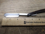 Vtg DIXIE MFG Co Straight Razor Union City Ga Shortened Blade Good Scales