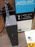Vtg Midland 1965 2 Channel #13 110G Signal Transceiver Walkie Talkie Powers On