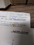 Vtg Midland 1965 2 Channel #13 110G Signal Transceiver Walkie Talkie Powers On