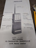 Vtg Midland 1965 2 Channel #13 110G Signal Transceiver Walkie Talkie Powers On
