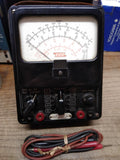 Vtg EICO Model 566 Volt Ohm Multimeter AC DC Meter w/Bakelite Case & Test Leads