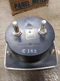 Vtg NOS General Electric 100-0-100 DC Milliamperes Panel Meter w/Original Box!
