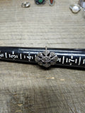 Vtg Women's 925 Sterling Silver with Marcasite Ring Size 6 Nice!