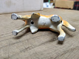 Vtg Diecast Metal Painted Horse with Fancy Saddle and Stirrups 2.5"