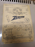 Vtg Zenith C725L Automatic Frequency Control Table Top Tube AM/FM Radio Working!