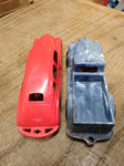 Vtg Ideal Hard Plastic 4 Door Coup and #4 Pickup Truck Lot Made In THE USA!