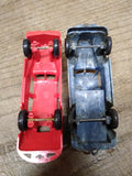 Vtg Ideal Hard Plastic 4 Door Coup and #4 Pickup Truck Lot Made In THE USA!