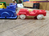 Vtg 5 Piece Hard Plastic Rolls Royce Fire Truck Jeep Lot w/Thomas Tanker Truck