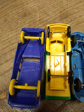 Vtg 5 Piece Hard Plastic Rolls Royce Fire Truck Jeep Lot w/Thomas Tanker Truck