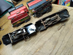Vtg MARX O Gauge Wind Up Train 10 Pc Parts Repair Lot Pullman Rock Island NYC