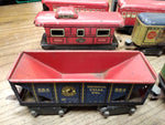 Vtg MARX O Gauge Wind Up Train 10 Pc Parts Repair Lot Pullman Rock Island NYC