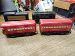 Vtg MARX O Gauge Wind Up Train 10 Pc Parts Repair Lot Pullman Rock Island NYC