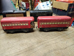 Vtg MARX O Gauge Wind Up Train 10 Pc Parts Repair Lot Pullman Rock Island NYC