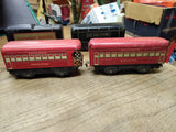 Vtg MARX O Gauge Wind Up Train 10 Pc Parts Repair Lot Pullman Rock Island NYC