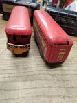 Vtg MARX O Gauge Wind Up Train 10 Pc Parts Repair Lot Pullman Rock Island NYC