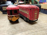 Vtg MARX O Gauge Wind Up Train 10 Pc Parts Repair Lot Pullman Rock Island NYC