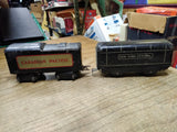 Vtg MARX O Gauge Wind Up Train 10 Pc Parts Repair Lot Pullman Rock Island NYC