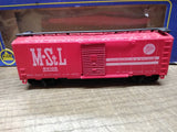 Vtg 2 Pc AHM HO Scale Box Car Lot Minneapolis St Louis Southern Pacific w/Boxes