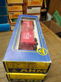 Vtg 2 Pc AHM HO Scale Box Car Lot Minneapolis St Louis Southern Pacific w/Boxes