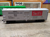 Vtg 3 Pc HO Scale TYCO Box Car Lot Ralston Purina Swift Burlington w/Boxes