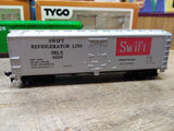 Vtg 3 Pc HO Scale TYCO Box Car Lot Ralston Purina Swift Burlington w/Boxes