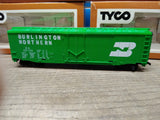 Vtg 3 Pc HO Scale TYCO Box Car Lot Ralston Purina Swift Burlington w/Boxes