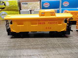 Vtg 4 Pc HO Scale TYCO Lot Union Pacific Caboose & 2 Hoppers Burlington w/Boxes