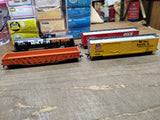 Vtg 4 Pc HO Scale Model Power Lot Tank Train Rio Grande UP Rock Island w/Boxes