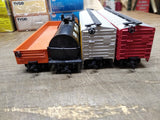 Vtg 4 Pc HO Scale Model Power Lot Tank Train Rio Grande UP Rock Island w/Boxes