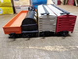 Vtg 4 Pc HO Scale Model Power Lot Tank Train Rio Grande UP Rock Island w/Boxes