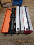 Vtg 4 Pc HO Scale Model Power Lot Tank Train Rio Grande UP Rock Island w/Boxes