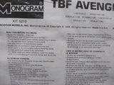 Vtg Sealed Monogram TBF Avenger 1/48 Scale #5210 Plastic Model Aircraft Kit