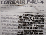 Vtg Sealed Monogram Corsair F4U-4 1/48 Scale #7911 Plastic Model Aircraft Kit