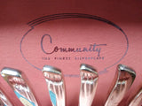 Vtg 54 Pc Community Silver Plated Flatware Set South Seas Pattern w/Wooden Case!