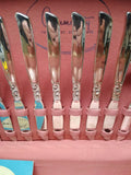Vtg 54 Pc Community Silver Plated Flatware Set South Seas Pattern w/Wooden Case!