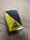 New Sealed 2022 Zippo Don't Tread On Me Gadsden Flag Emblem Cigarette Lighter