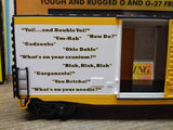 Rail King MTH Train O/O27 Gauge Myron Cope 40' High Cube Box Car #30-74489 Minty