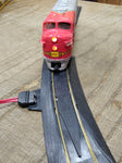 Vtg Bachmann HO Gauge Santa Fe 307 Diesel Engine Train Set Cars Track Boxes Runs