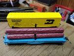 Vtg Bachmann HO Gauge Santa Fe 307 Diesel Engine Train Set Cars Track Boxes Runs