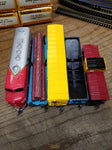 Vtg Bachmann HO Gauge Santa Fe 307 Diesel Engine Train Set Cars Track Boxes Runs