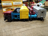 Vtg Bachmann HO Gauge Santa Fe 307 Diesel Engine Train Set Cars Track Boxes Runs