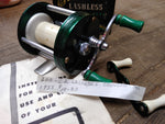 Vtg Bronson Lashless 1710 Level Winding Casting Fishing Reel w/Instructions Box