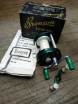 Vtg Bronson Lashless 1710 Level Winding Casting Fishing Reel w/Instructions Box