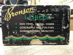 Vtg Bronson Lashless 1710 Level Winding Casting Fishing Reel w/Instructions Box