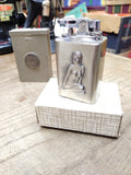 Vtg Risque Woman Gas Table Top Cigarette Lighter Japan Sparks with Original Box!