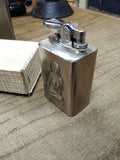 Vtg Risque Woman Gas Table Top Cigarette Lighter Japan Sparks with Original Box!