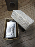 Vtg Risque Woman Gas Table Top Cigarette Lighter Japan Sparks with Original Box!