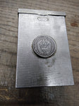 Vtg Metal Cigarette Case w/1961 1/4 90% Silver Balboa Republica De Panama Coin